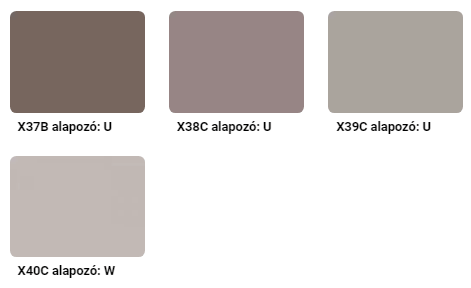 vékonyvakolat színek weberdeco365 Xenon színei